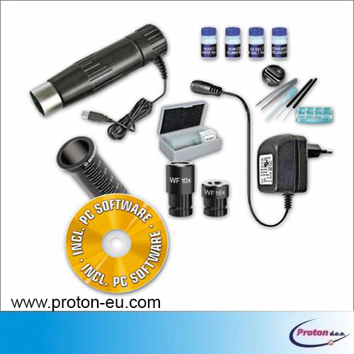 Učni mikroskop z digitalno kamero in nastavljivo močjo osvetlitve 3 - Proton d.o.o.