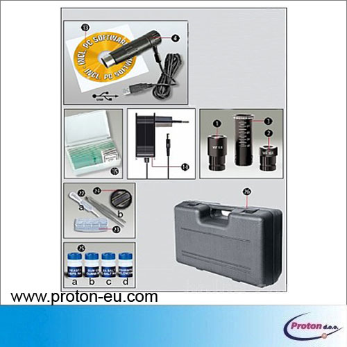 Učni mikroskop z digitalno kamero in nastavljivo močjo osvetlitve 7 - Proton d.o.o.